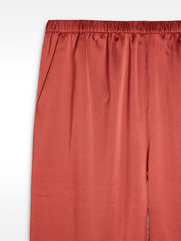 Beli Lastikli Saten Pantolon