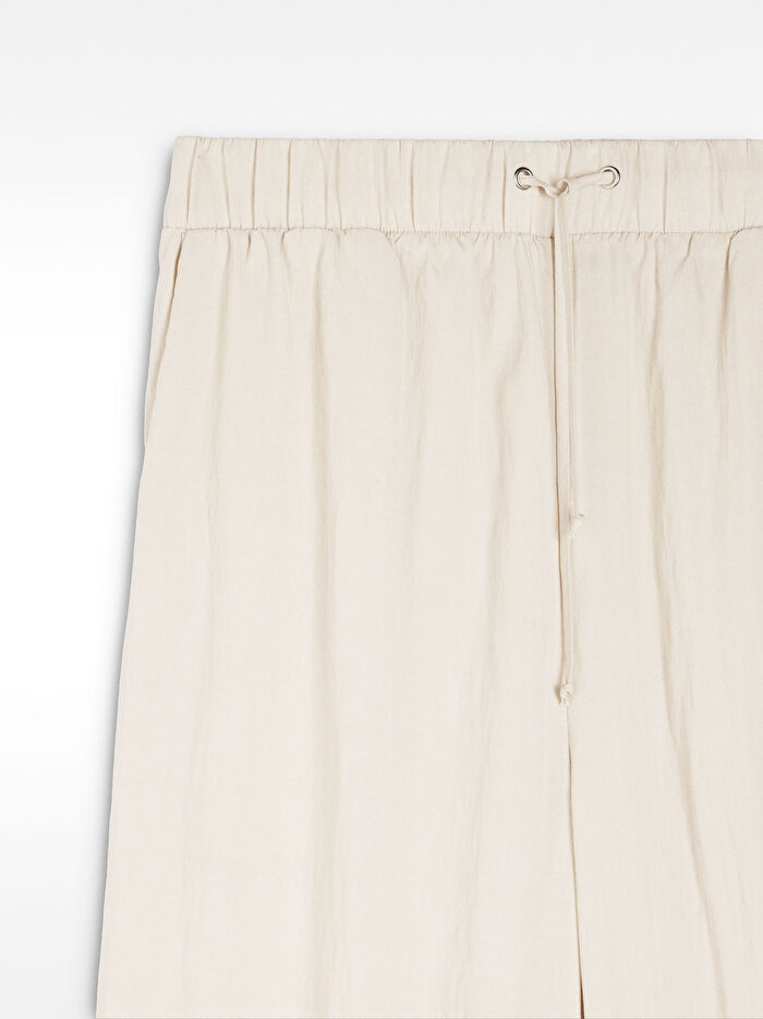 Beli Lastikli Dökümlü Pantolon