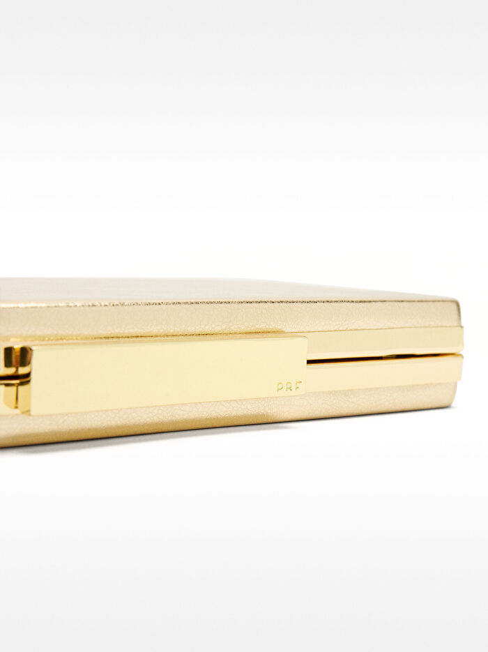 Metalik Party Clutch Çanta