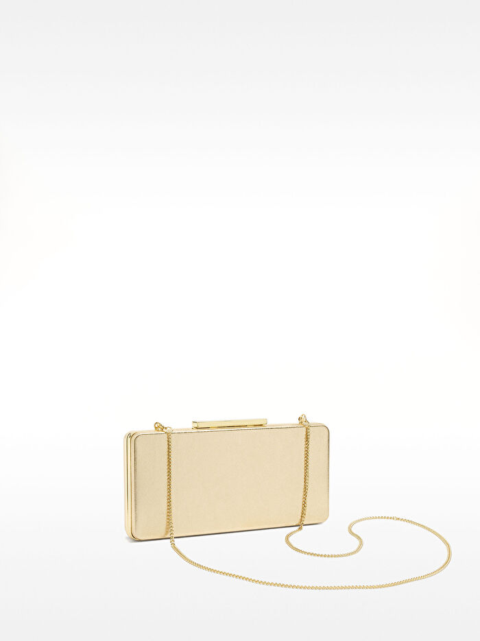 Metalik Party Clutch Çanta