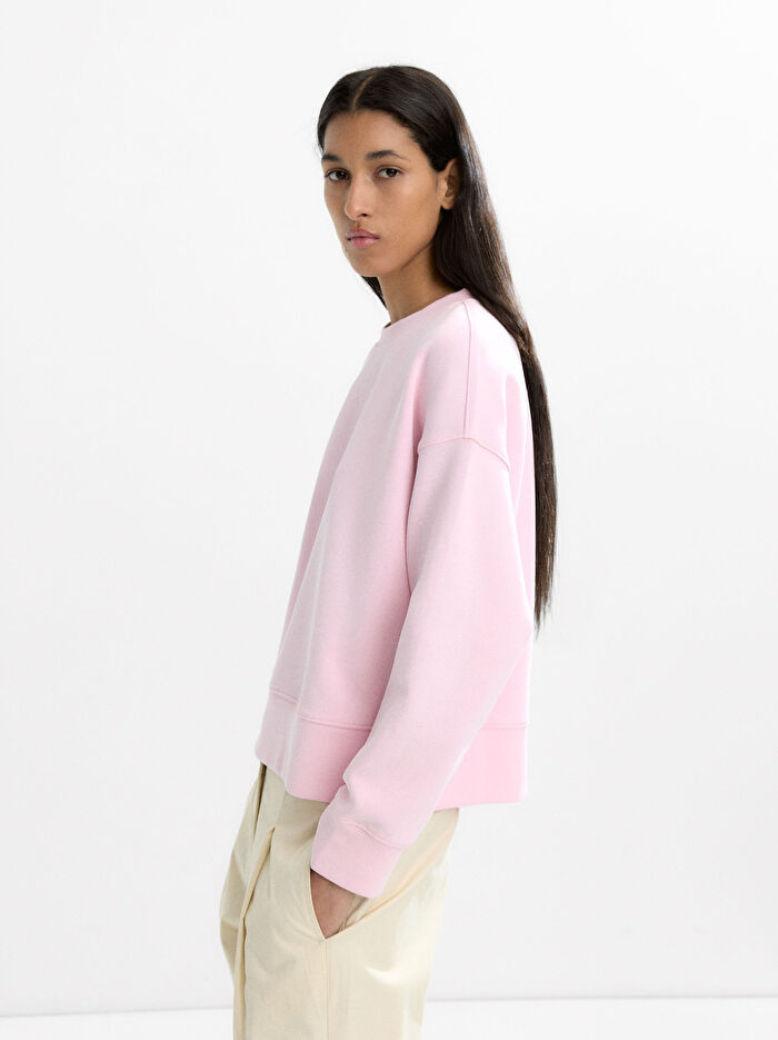 Desenli Pamuk Sweatshirt
