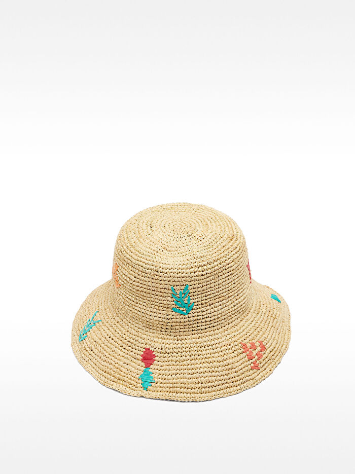 Hasır Etkili Bucket Şapka
