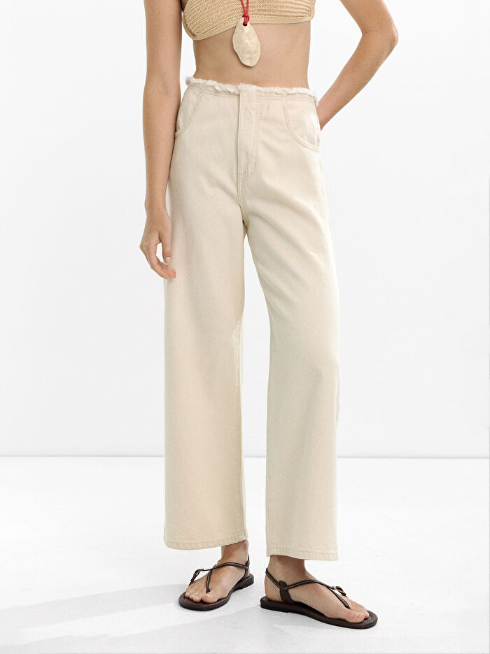 %100 Pamuk Denim Pantolon