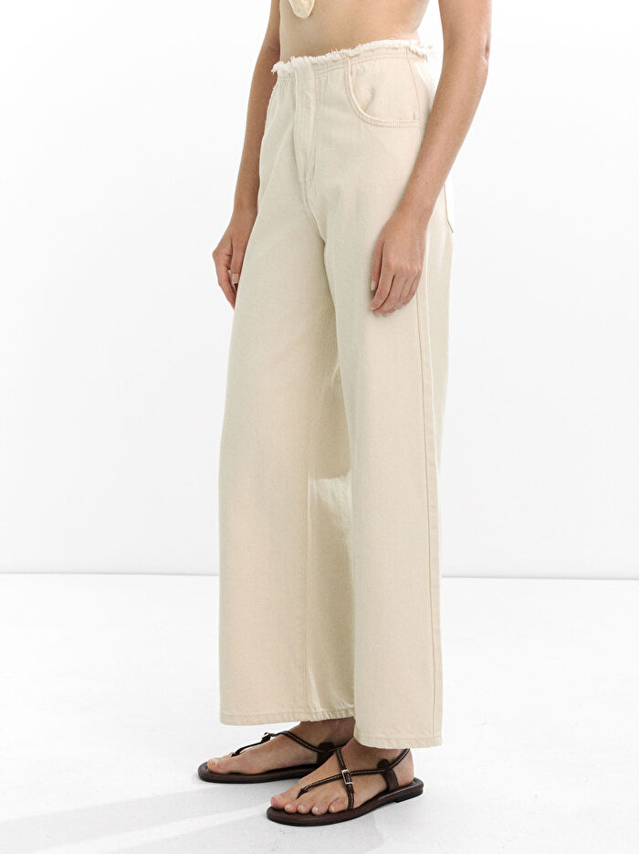 %100 Pamuk Denim Pantolon