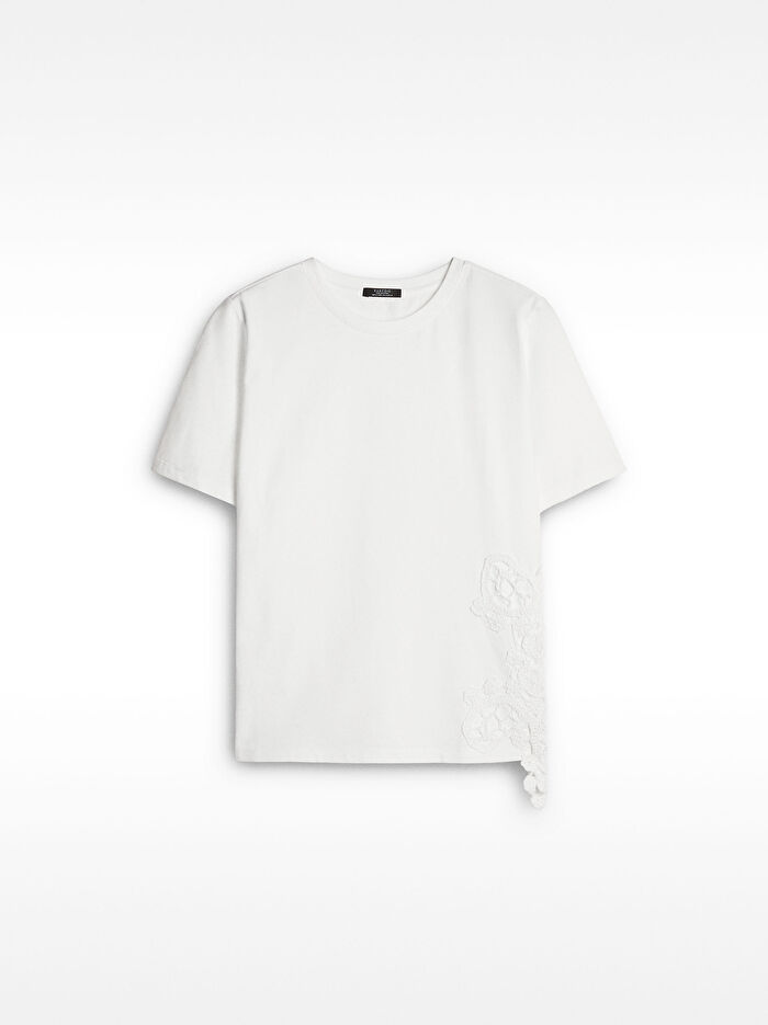 %100 Pamuk Nakışlı Tişört