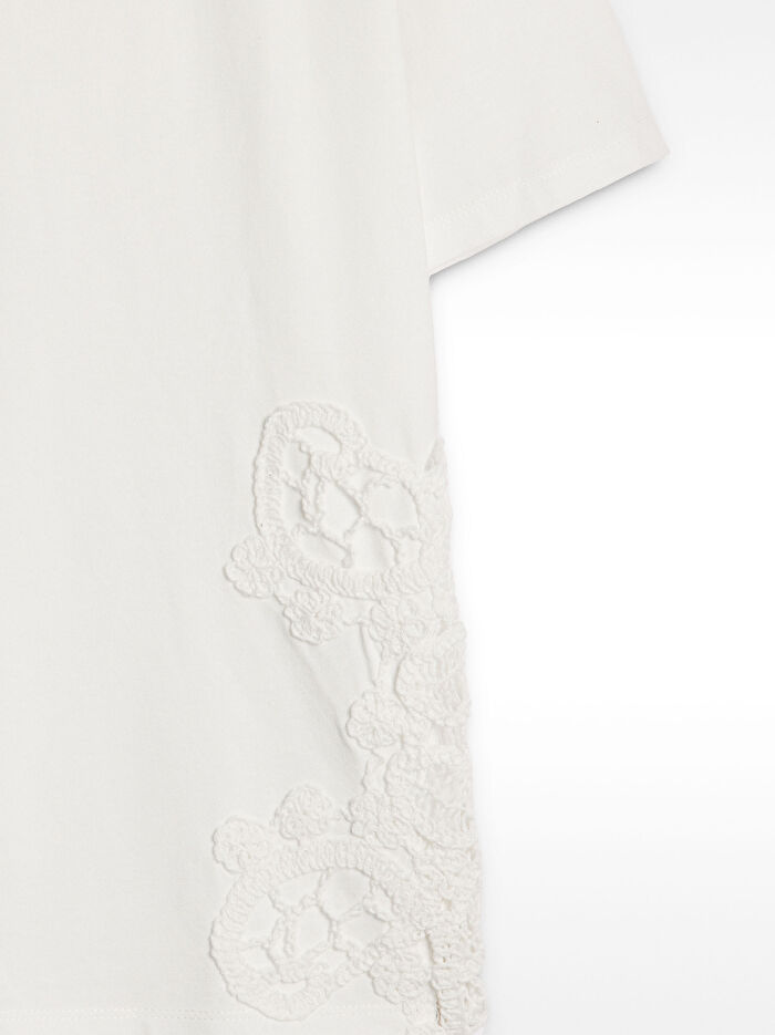 %100 Pamuk Nakışlı Tişört