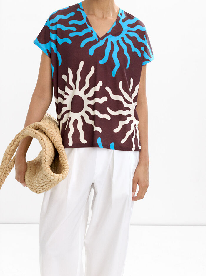 Desenli T-Shirt