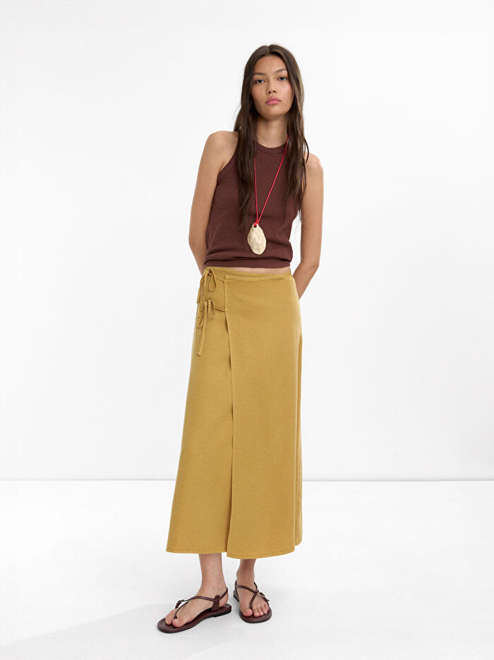 Midi Wrap Etek %100 Liyosel