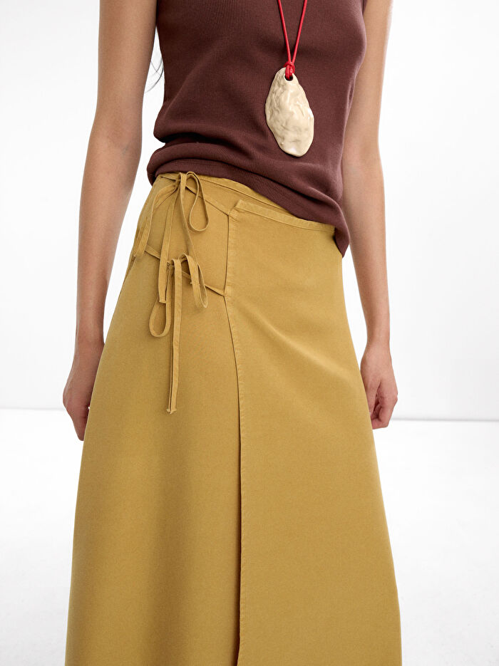 Midi Wrap Etek %100 Liyosel