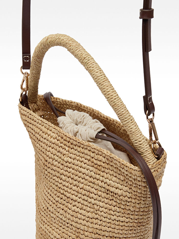 Hasır Bucket Çanta