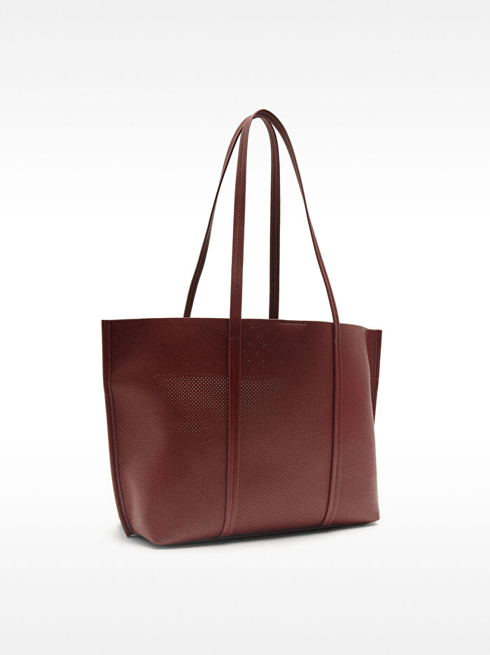 İçi Çıkarılabilir Delikli Shopper Çanta