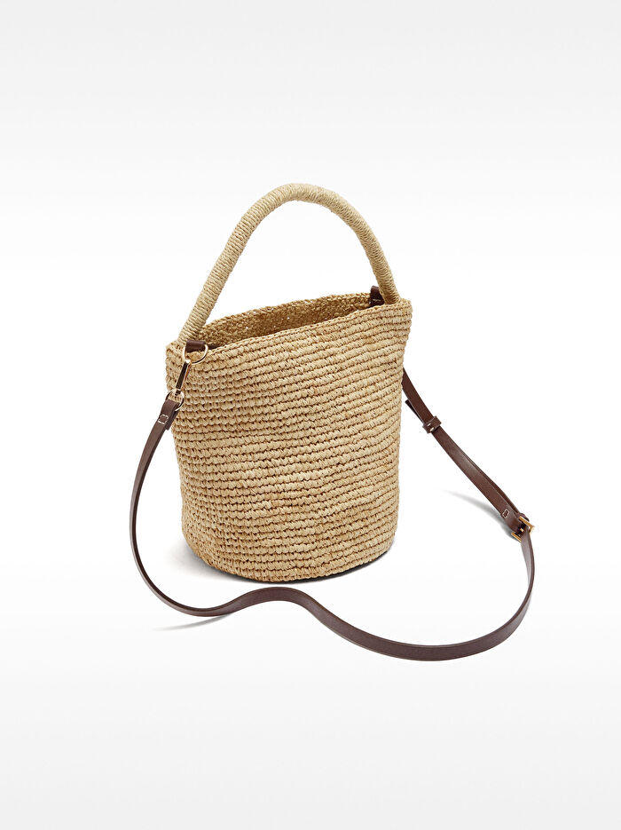 Hasır Bucket Çanta
