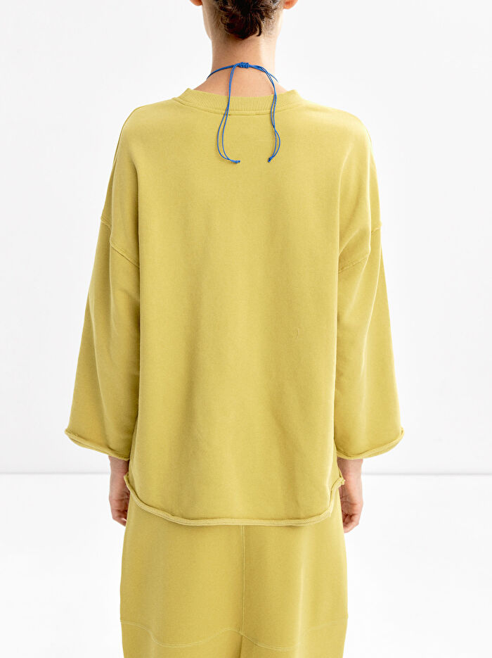 Pamuklu İşlemeli Sweatshirt