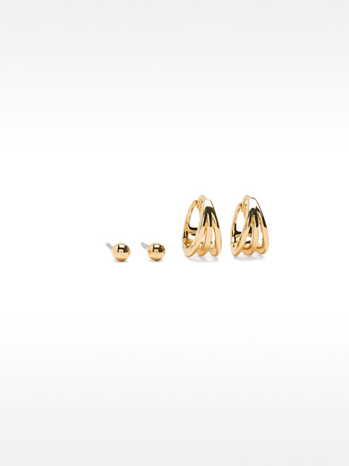 Gold Küpe Seti