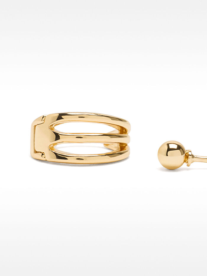 Gold Küpe Seti