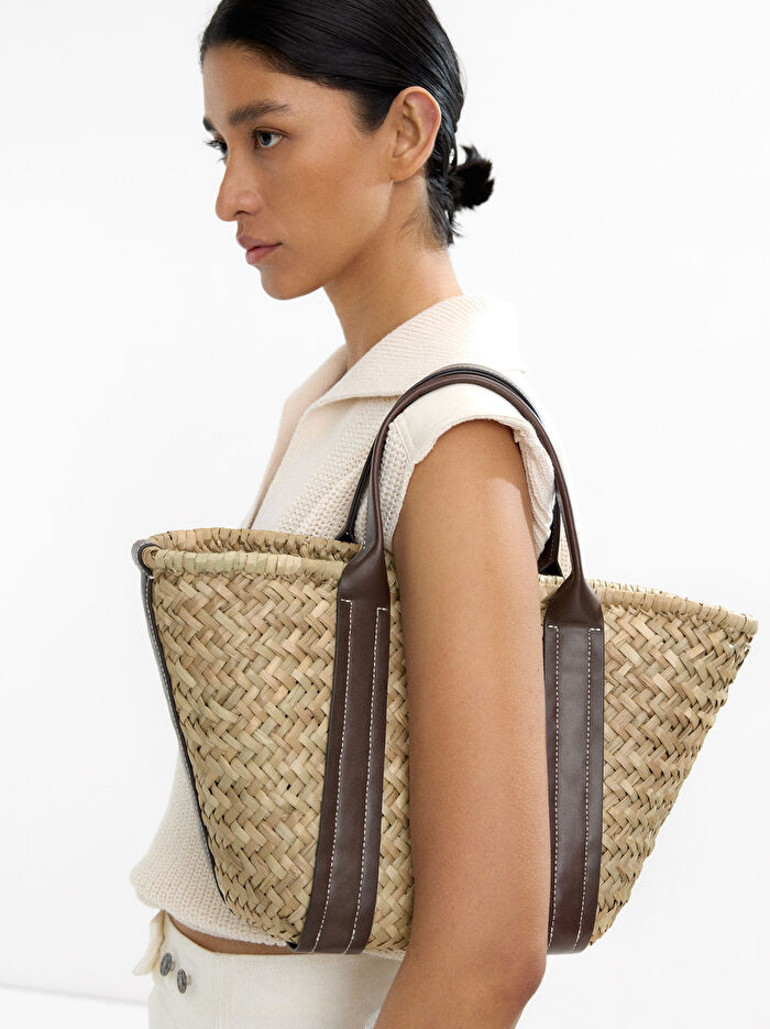 Hasır Shopper Çanta