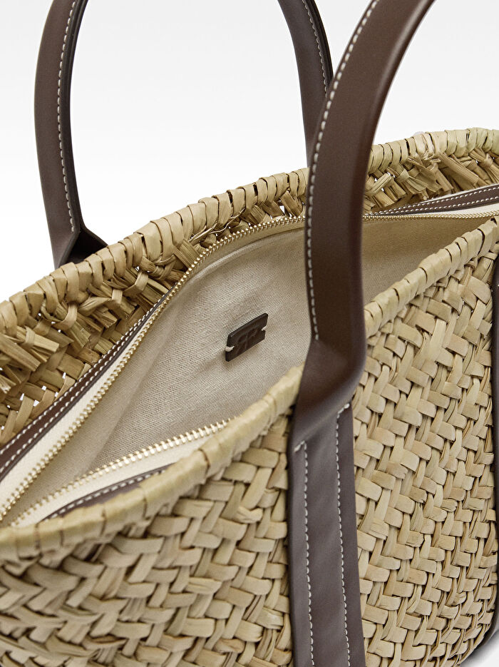 Hasır Shopper Çanta