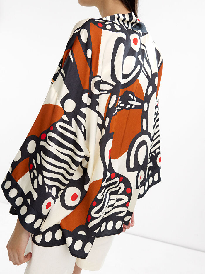 Desenli Kimono