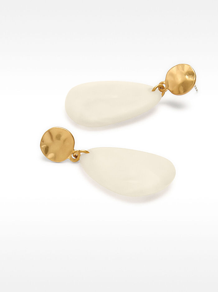 Oval Resin Küpe