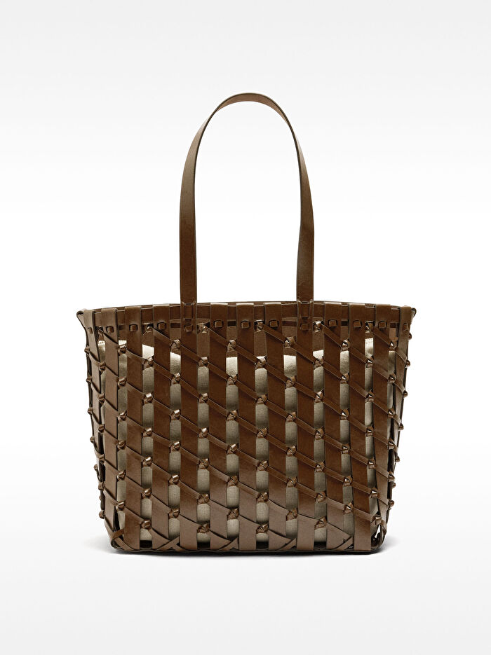 Düğümlü Örme Shopper Çanta