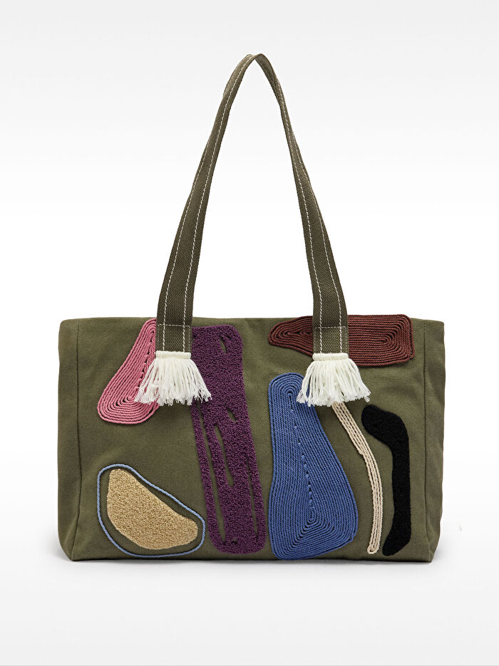 Çok Renkli Shopper Çanta