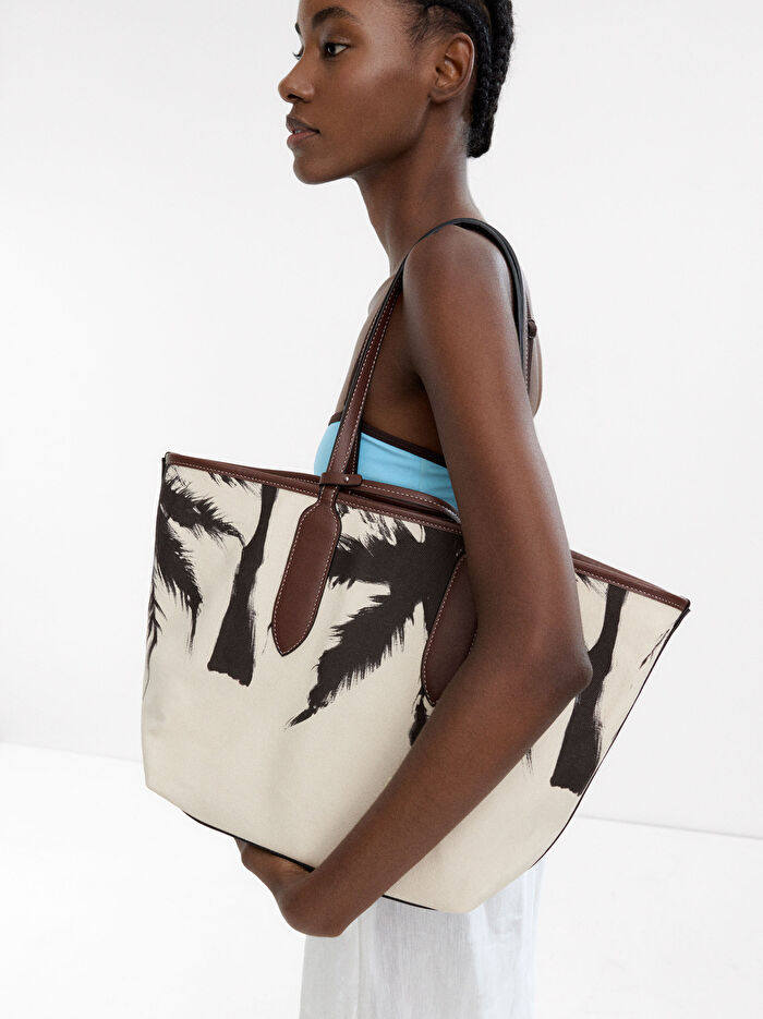 Çift Taraflı Shopper Çanta