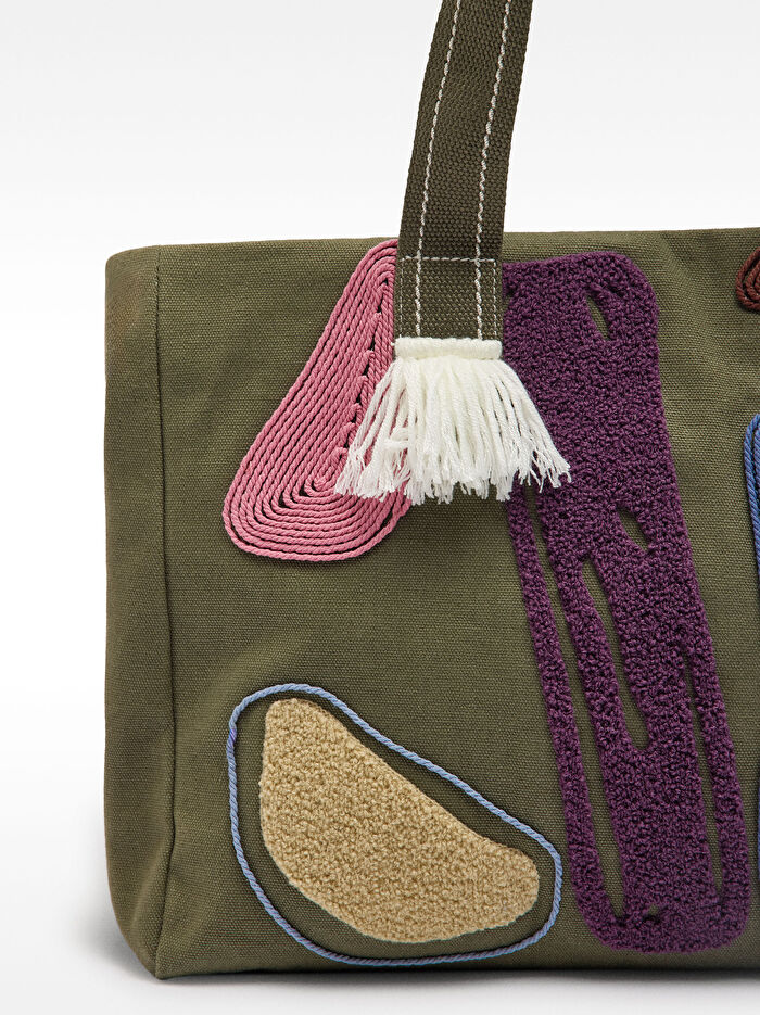 Çok Renkli Shopper Çanta