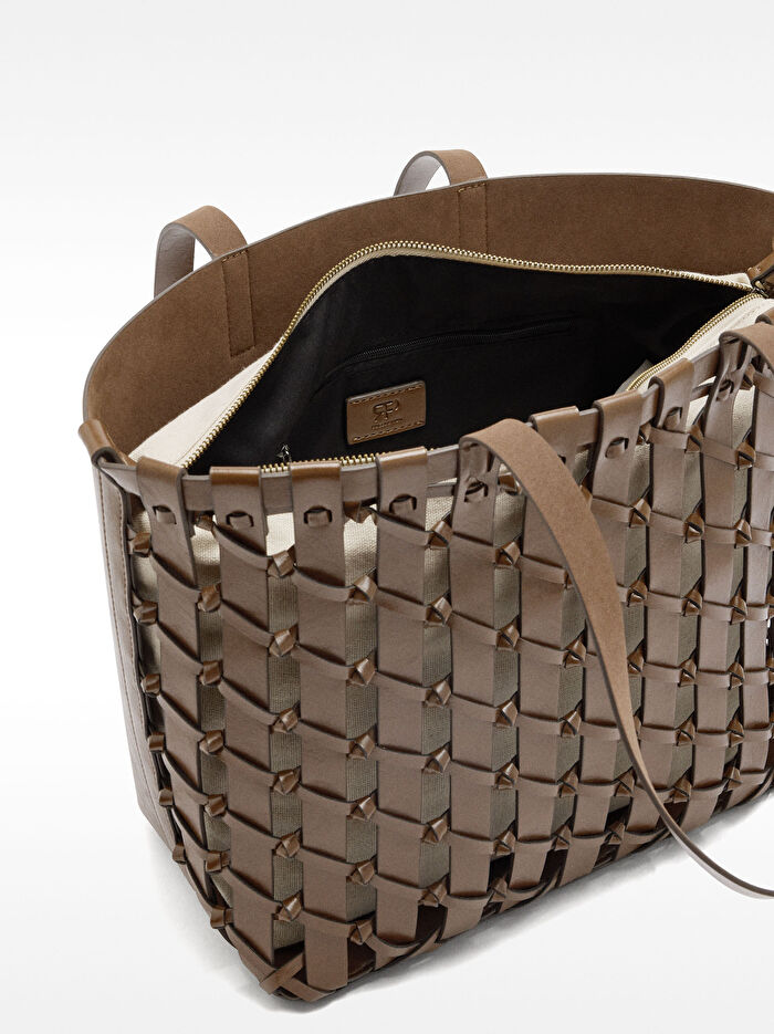 Düğümlü Örme Shopper Çanta