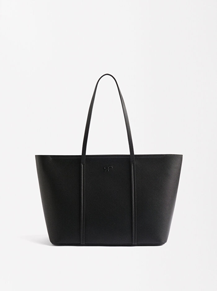 Dokulu Shopper Çanta