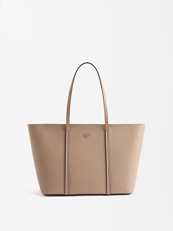 Dokulu Shopper Çanta