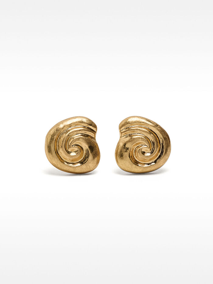 Spiral Deniz Kabuğu Küpe
