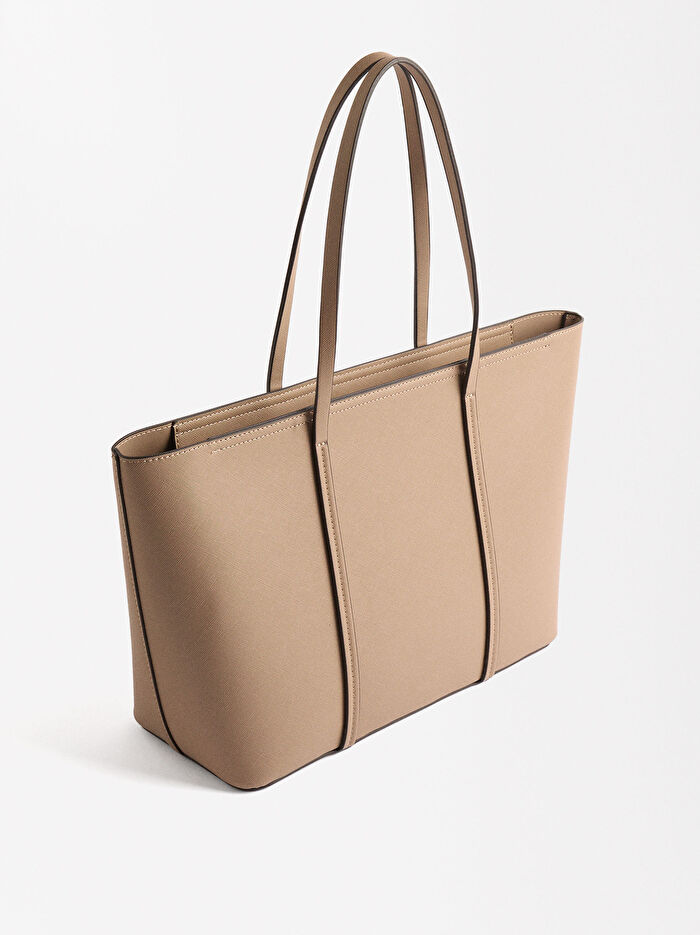 Dokulu Shopper Çanta