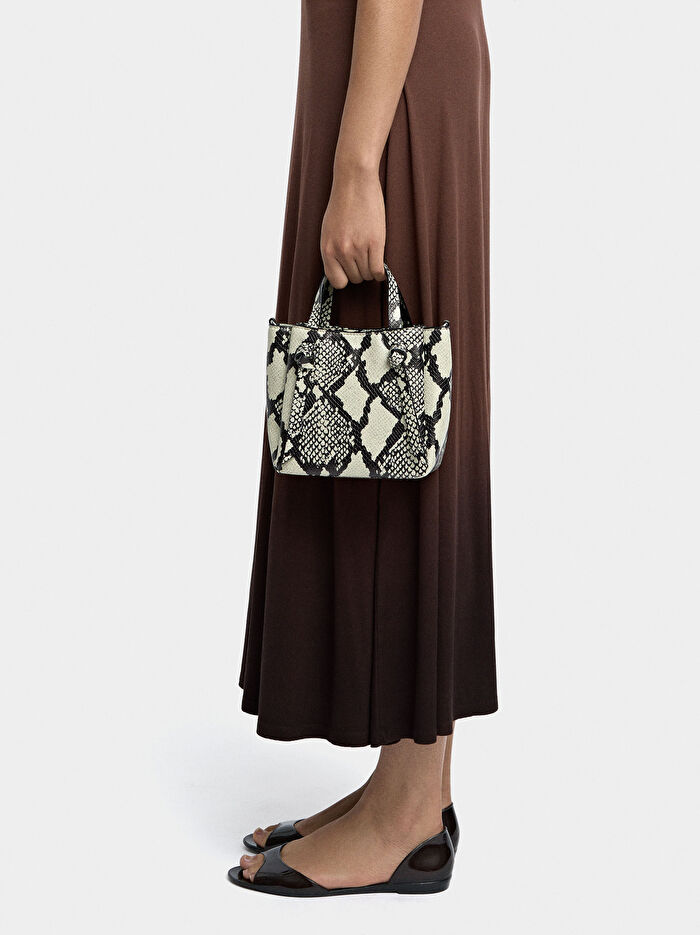 Desenli Tote Çanta
