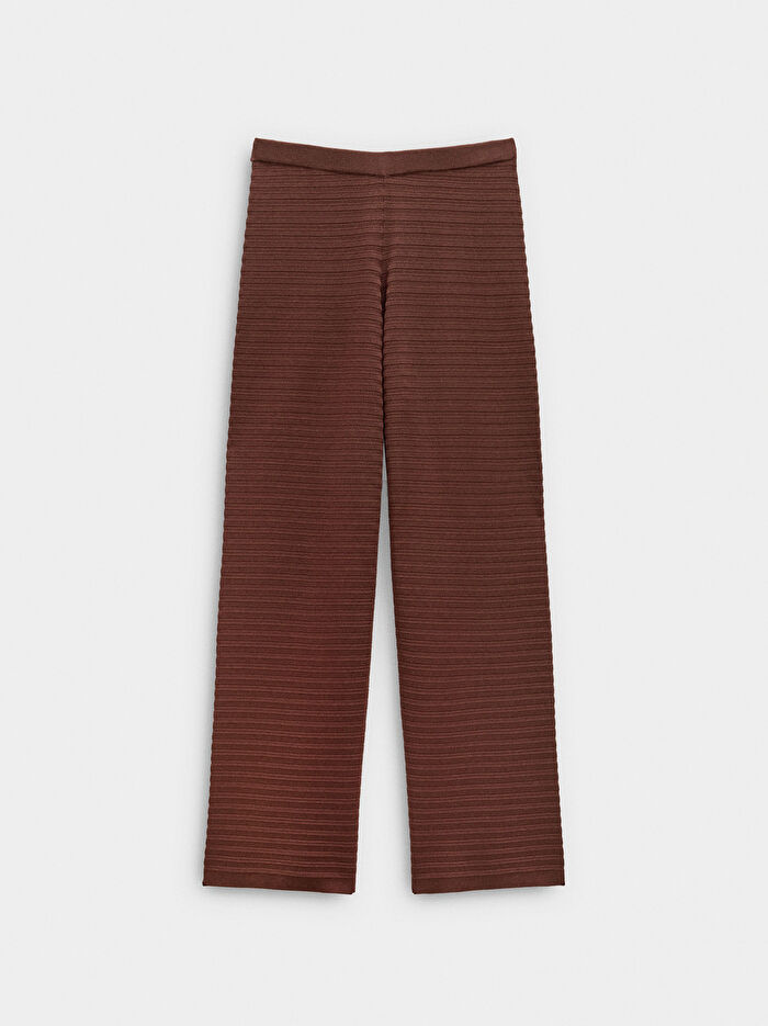 Fitilli Örme Pantolon