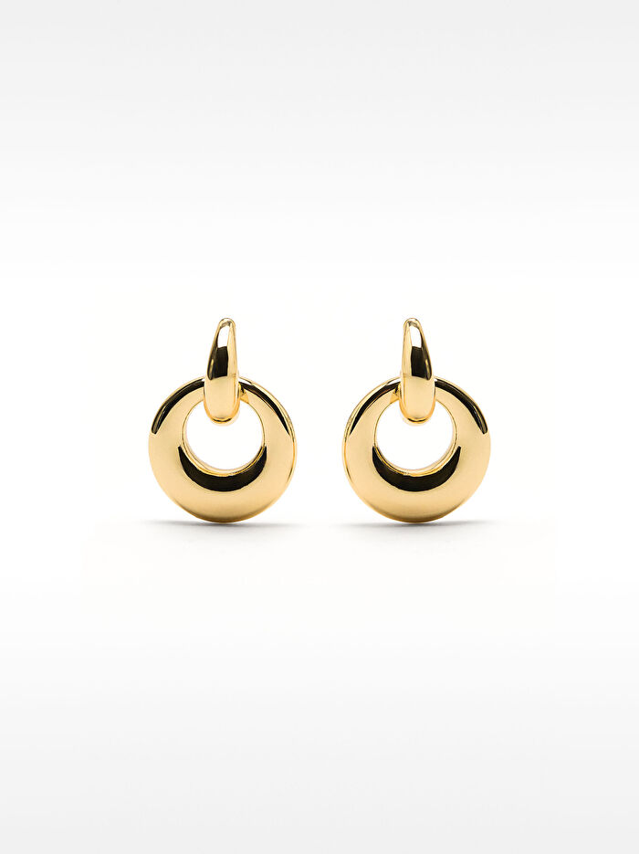 Gold Halka Küpe