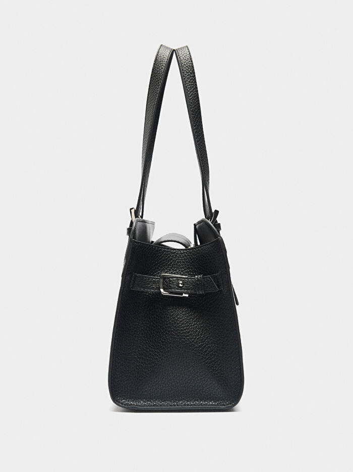 Dokulu Tote Çanta