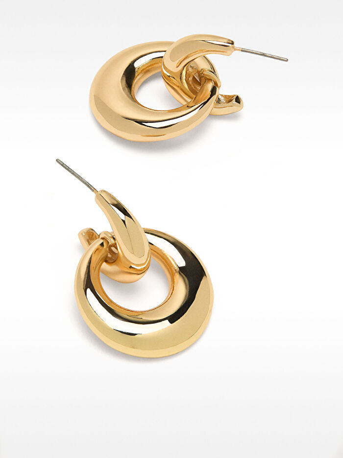 Gold Halka Küpe