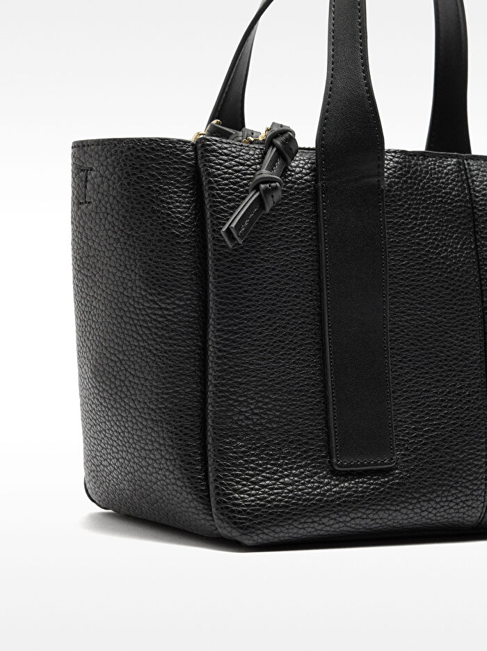 Dokulu Tote Çanta