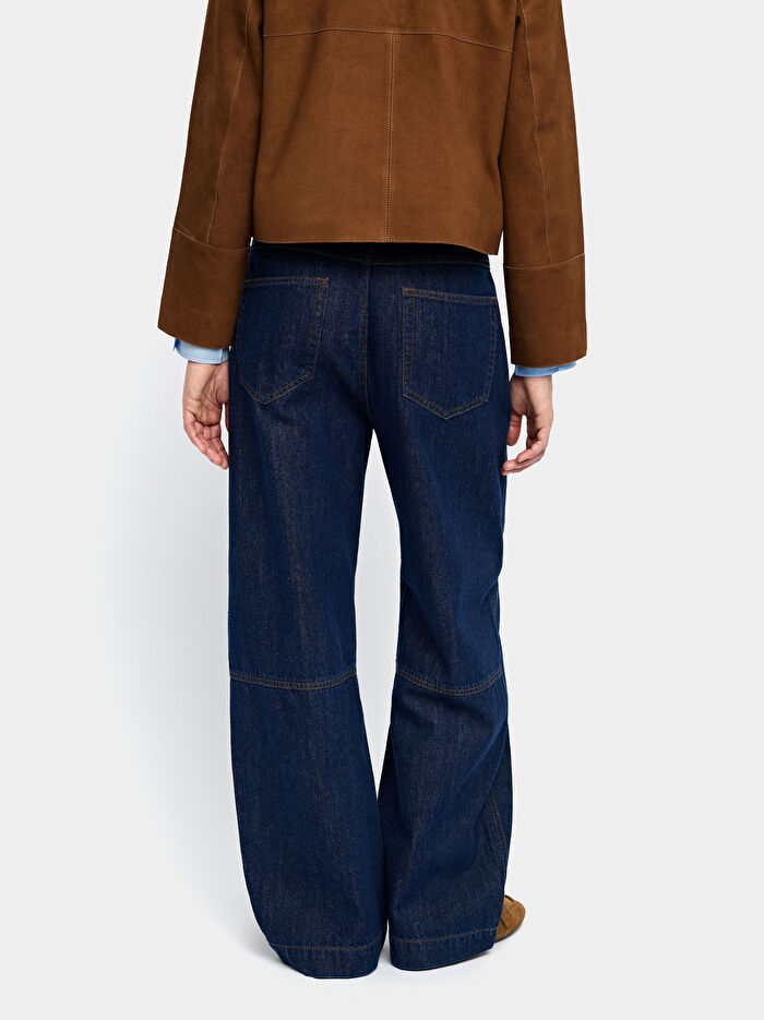 Düz Denim Pantolon
