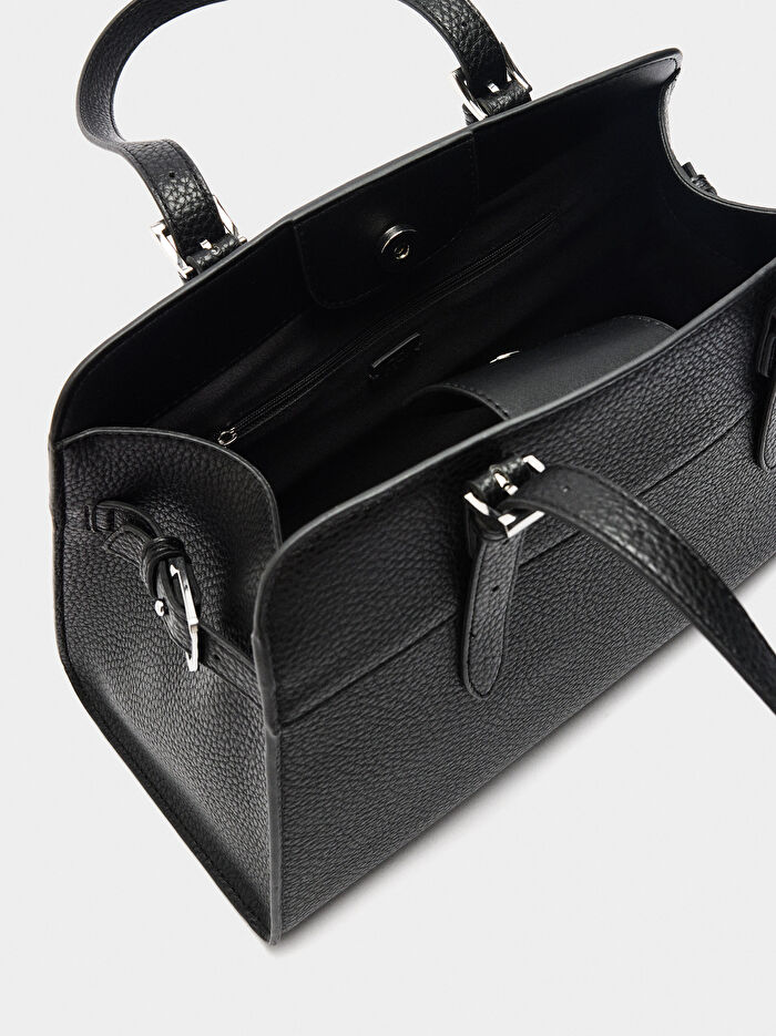 Dokulu Tote Çanta