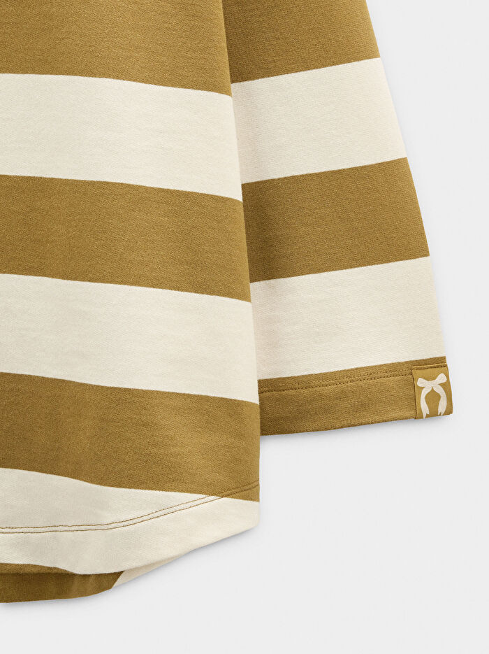Çizgili T-Shirt %100 Pamuk