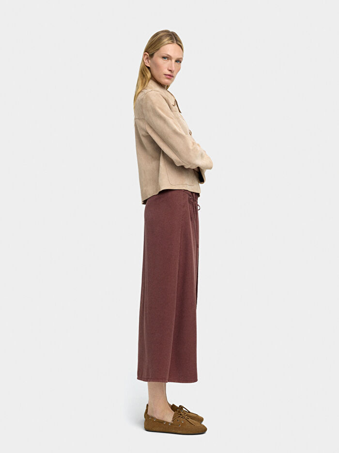 %100 Liyosel Sarmal Midi Etek