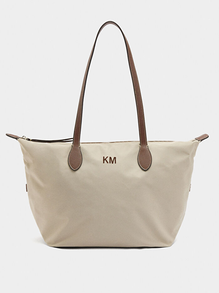 Teknik Kumaş Shopper Çanta L
