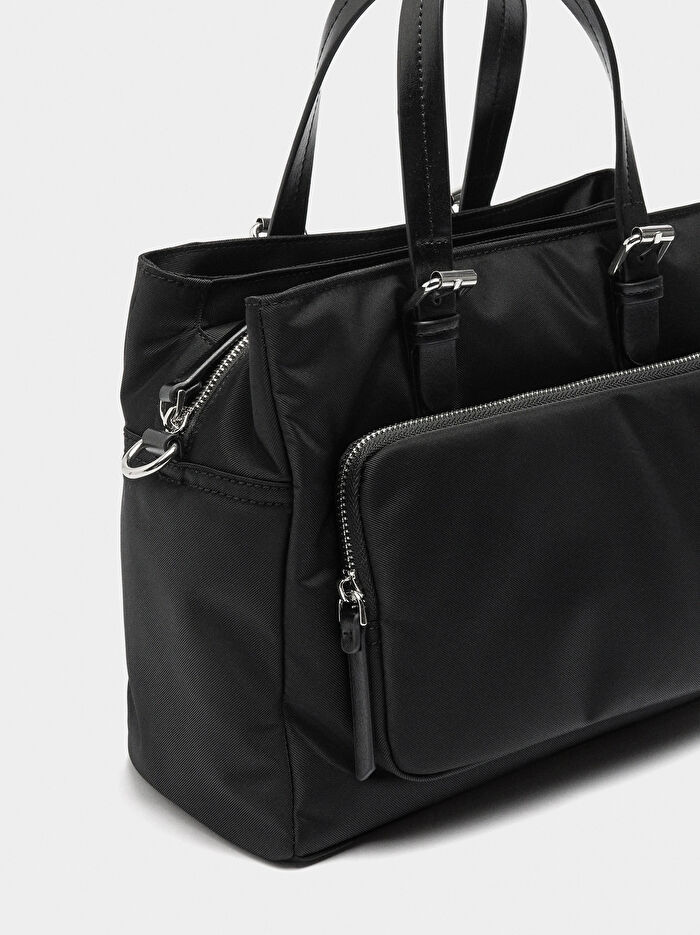 Teknik Kumaş Tote Çanta