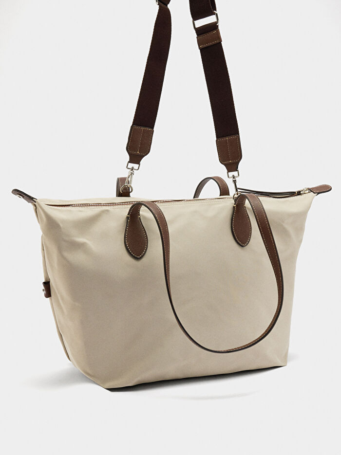 Teknik Kumaş Shopper Çanta L