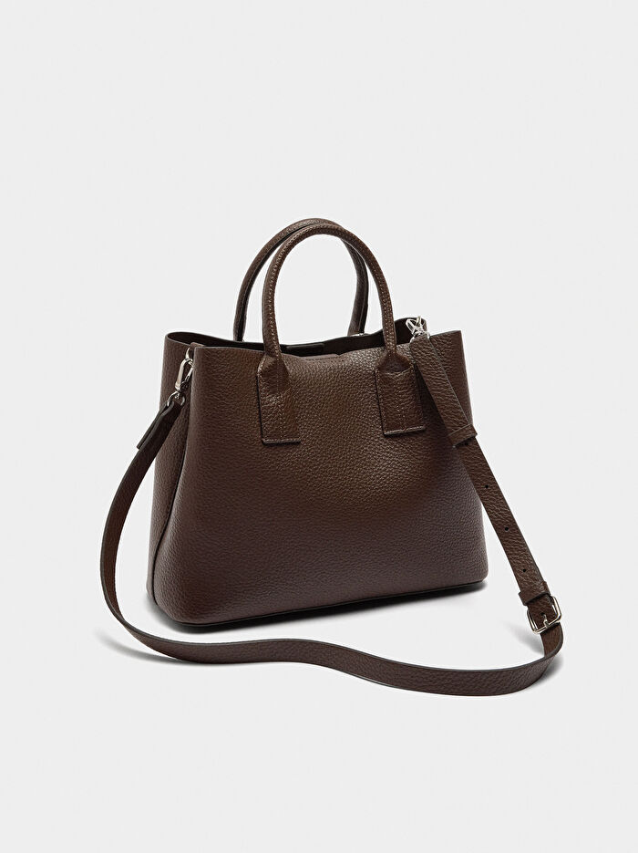 Dokulu Tote Çanta