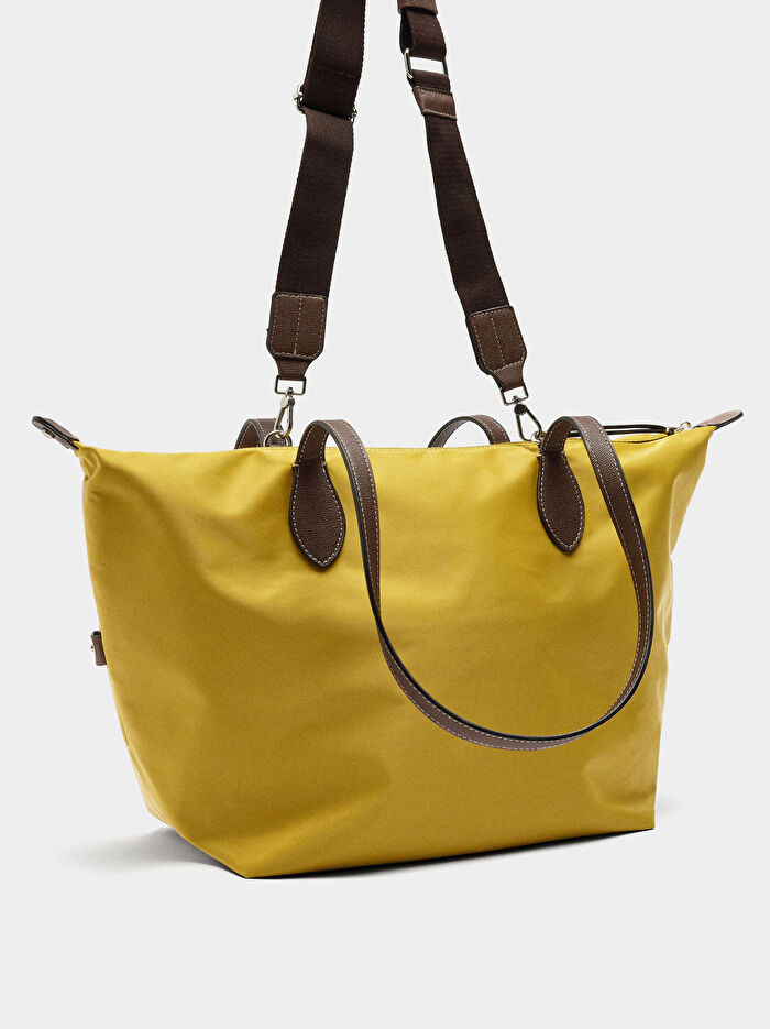 Teknik Kumaş Shopper Çanta L