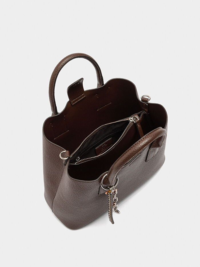 Dokulu Tote Çanta