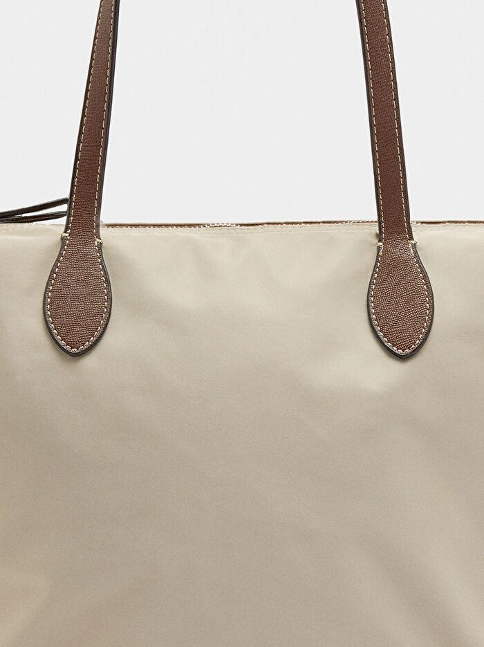 Teknik Kumaş Shopper Çanta L