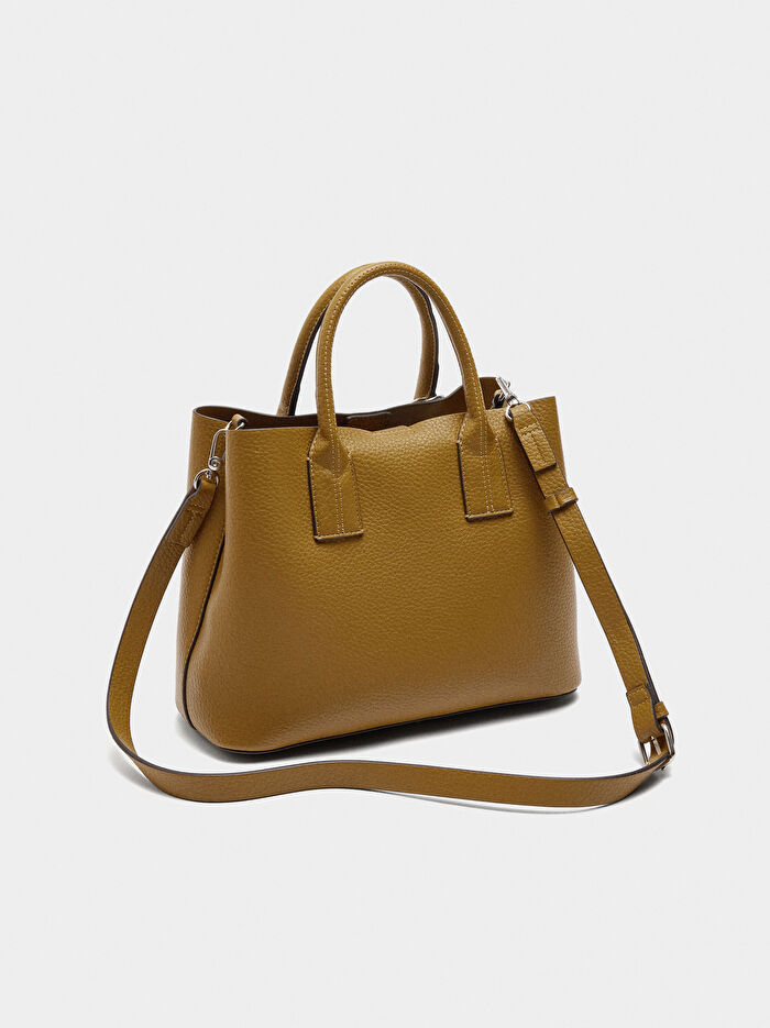 Dokulu Tote Çanta